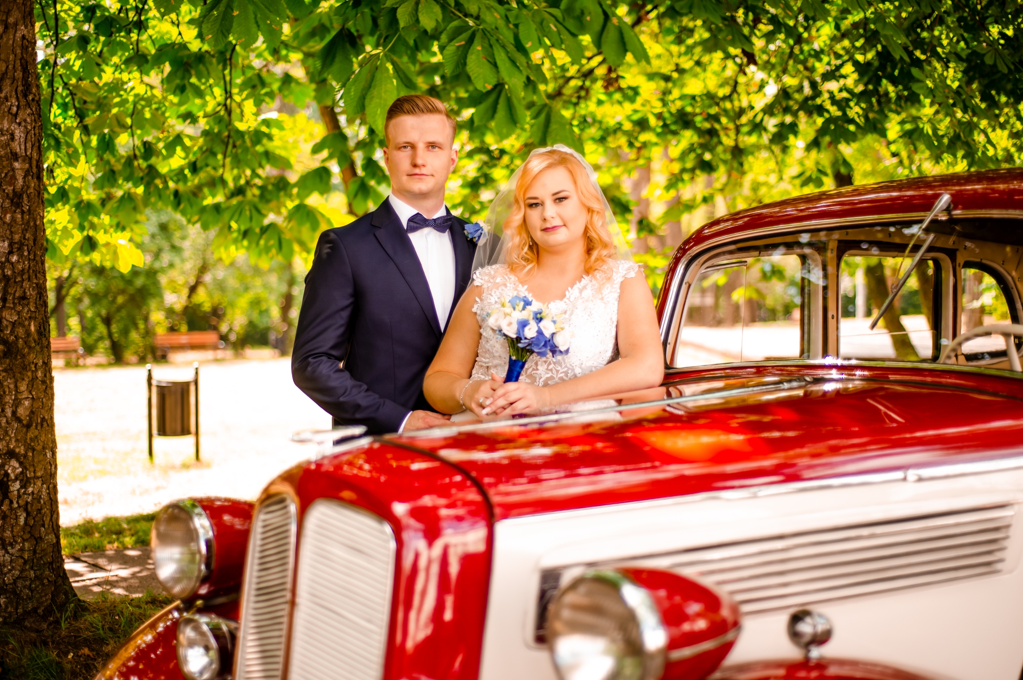 Teledysk weselny w słoneczny dzień w Łodzi